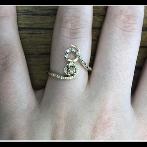 Le Vian 14k Chocolate Diamond Swirl Ring 6-1/2